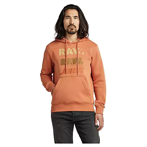 G-STAR RAW Men's Triple Raw. Hoodie, Marrone, XS
