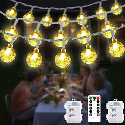 GCMacau Catena luminosa interno, luci della stringa del globo alimentate a LED batteria