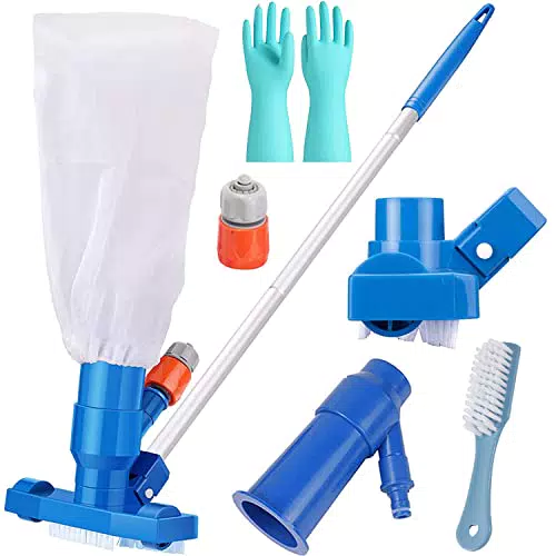 GEDEGOOK Aspirapolvere per Piscina con Kit Pulizia Piscina