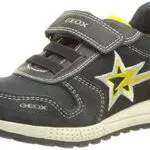 Geox B Alben Boy A, Sneakers Bambini e ragazzi, Blu/Giallo