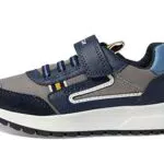 Geox J Briezee Boy, Scarpe da Ginnastica, Navy Grey