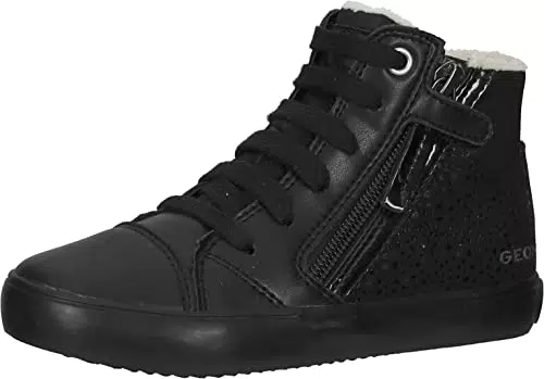 Geox J Gisli Girl C, Sneakers Bambine e ragazze, Nero