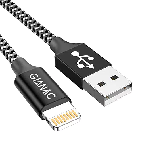 GIANAC Cavo iPhone, 2M Cavo Lightning Caricabatterie iPhone Carica Rapida
