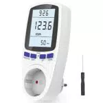 Gifort Presa Temporizzata Digitale, Presa Spina Timer Wattmetro con LED- Display & Modalità Casuale