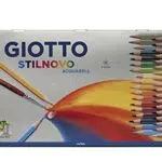 GIOTTO Stilnovo Acquarell - Scatola Di Metallo Da 36 Matite A Pastello Colorate Acquarellabili