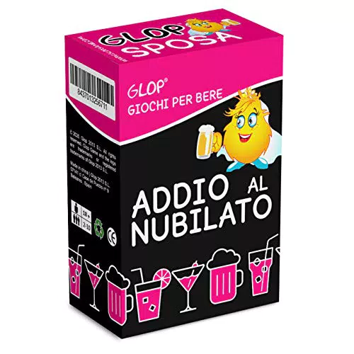 GLOP Addio al Nubilato - Team Bride - Giochi Alcolici - Giochi per Bere - Futura Sposa per Festa Addio al Nubilato - Giochi da Tavolo - Addio al Nubilato Gadget - Giochi Addio al Nubilato
