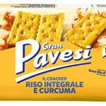 Gran Pavesi Cracker Riso Integrale e Curcuma, Senza Olio di Palma