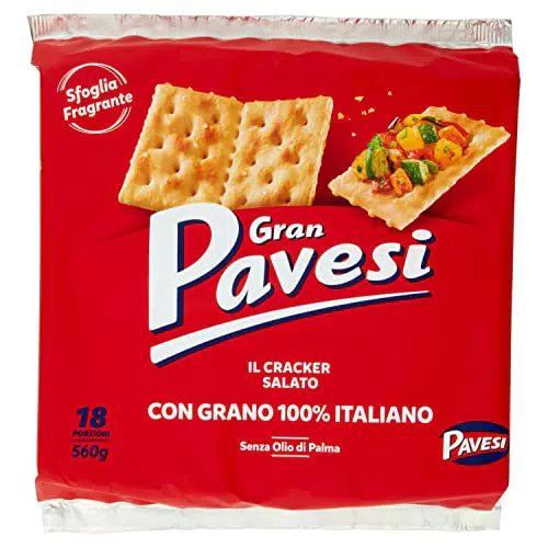 Gran Pavesi Cracker Salati, 18 Pacchetti, 560 g