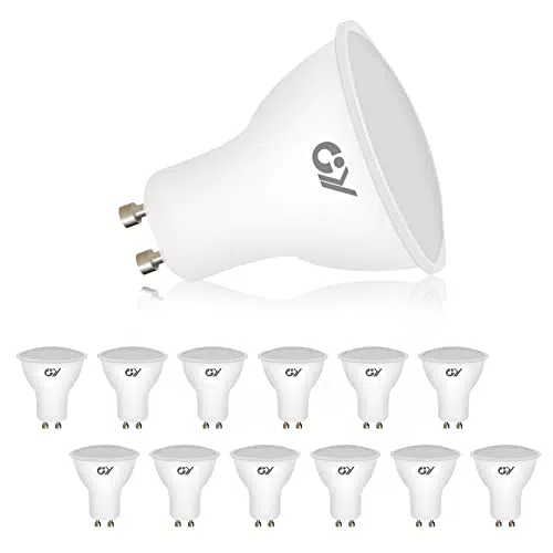 GY 12 lampadine LED GU10, 8W equivalenti a 80W, 4000K bianco neutro