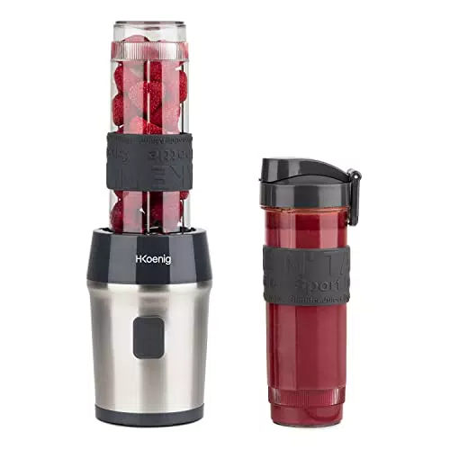 H.Koenig Mini Frullatore portatile SMOO9, Compatto 570ml