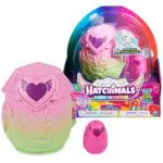 HATCHIMALS CollEGGtibles, Rainbow-Cation Set da gioco Family Hatchy Home con 3 personaggi e fino a 3 cuccioli a sorpresa (gli stili possono variare)
