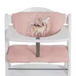 Hauck Cuscino da Seduta per Seggioloni in Legno - Imbottitura Soffice - Rosa