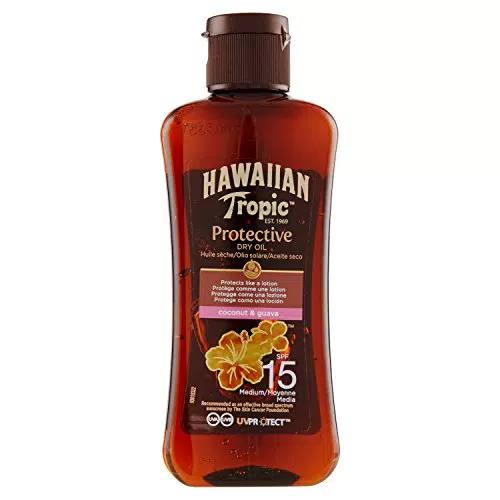 Hawaiian Tropic PROTECTIVE DRY OIL SPF 15, Formato Viaggio -100 ml