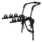 HOMCOM Portabici Posteriore per Auto in Acciaio per 3 biciclette
