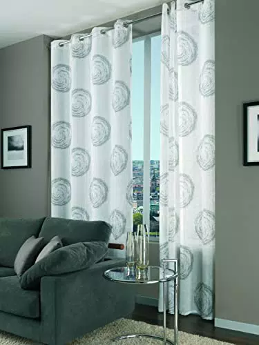 Home Collection VOR116 Tenda Vortex, Poliestere, Naturale, 140x280 cm