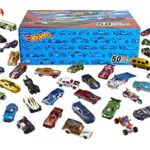 Hot Wheels - Set esclusivo da 50 macchinine, mega confezione firmata Hot Wheels da collezione