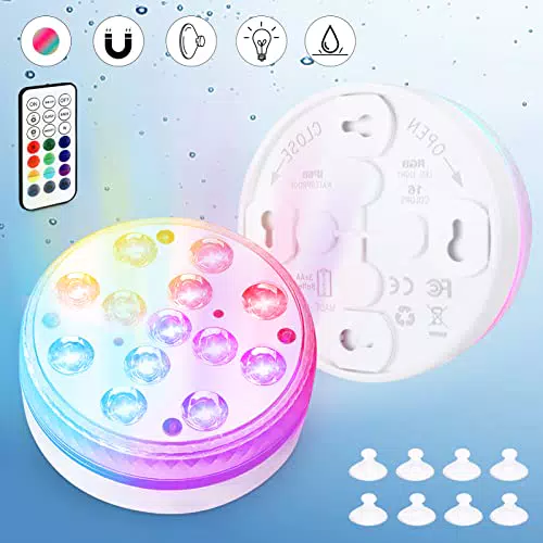 Innedu luci LED Sommergibili, 8, 5 cm Luci Subacquee Piscina