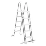 Intex 28074 Scaletta Doppia con Gradini Staccabili, Grigio, 132cm