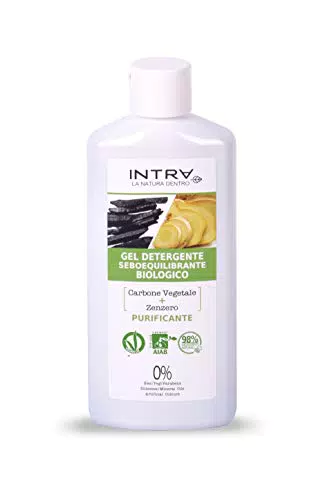 INTRÀ Carbone & Zenzero Gel Detergente Viso Biologico Purificante - 200ml