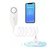 JaneEyre Rilevatore di perdite d'acqua Rilevatore di allagamenti Allarme acqua Rilevatore d'acqua wireless con suono di allarme 80dB