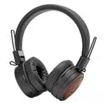 JAZ Cuffie Stereo Hard Bop, Wireless V5.0, Pieghevoli con Inserti in Legno