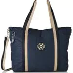 Kipling ASSENI, Borsa Tote da Viaggo Multiuso con Scomparti Interni, blu
