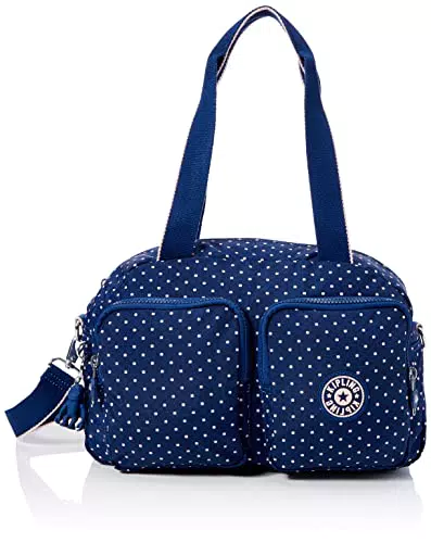 Kipling COOL DEFEA, Borse a Tracolla, Donna, Morbido Dot Blu