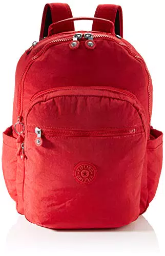 Kipling Seoul, Zaino Casual imbottito, Rosso