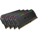 Kit di memoria desktop CORSAIR DOMINATOR PLATINUM RGB 32GB (4x8GB) DDR4 3200 (PC4-28800) C16 1.35V, Nero