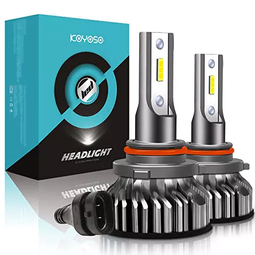 KOYOSO Lampadine 9005/HB3 LED 10000LM, Kit Lampada Sostituzione per Alogena Lampade e Xenon Luci