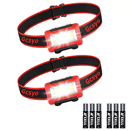 Lampada Frontale LED, Super Luminosa Torcia Frontale 3 Modalità di Illuminazione IPX4 Impermeabile Luce Frontale Lampade per Pesca