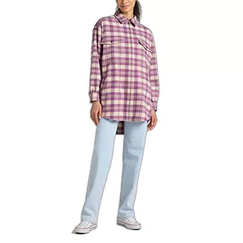 Lee 90s Workwear-Maglietta da Lavoro Maglia, Prugna Scuro