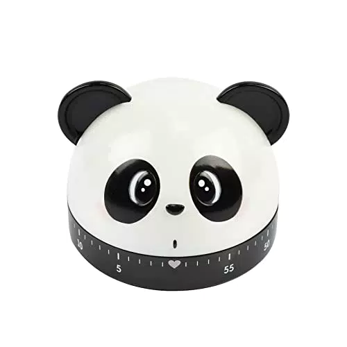 Legami - Timer da Cucina, regolabile manualmente, 60 Minuti, Tema Panda