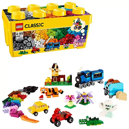 LEGO Classic Scatola Mattoncini Creativi Media, Contenitore con Idee Creative per Costruire Animali