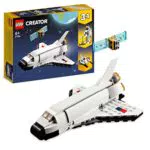 LEGO 31134 Creator Space Shuttle, Set 3 in1 con Astronauta e Astronave Giocattolo
