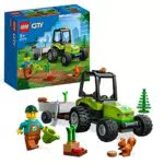 LEGO 60390 City Trattore del Parco con Rimorchio Giocattolo con Minifigure, Animali e Veicolo Agricolo