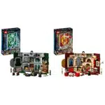 LEGO 76409 Harry Potter Stendardo della Casa Grifondoro da Parete, Sala Comune del Castello di Hogwarts con 3 Minifigure