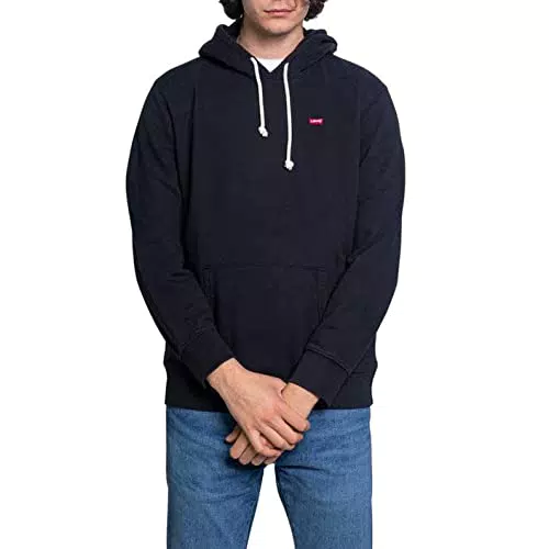 Levi's New Original Felpa con Cappuccio Uomo, nero, S