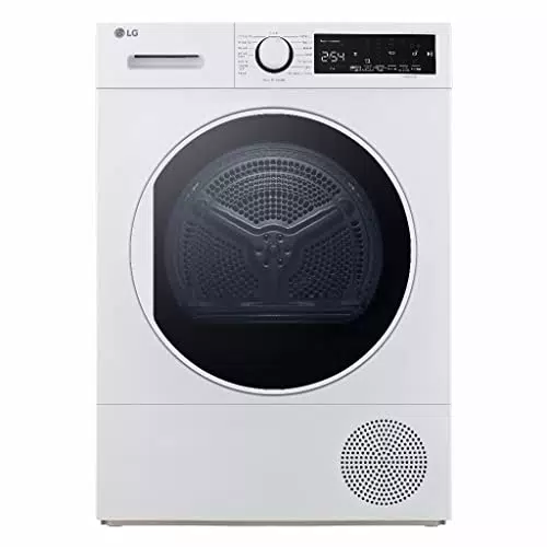 LG RH80M3AV6R Asciugatrice a Carica Frontale 8 kg, Serie M3, Classe A++, Condensazione con Pompa di calore, Ciclo Igiene, Sensore Asciugatura, Refrigerante R290, Bianca