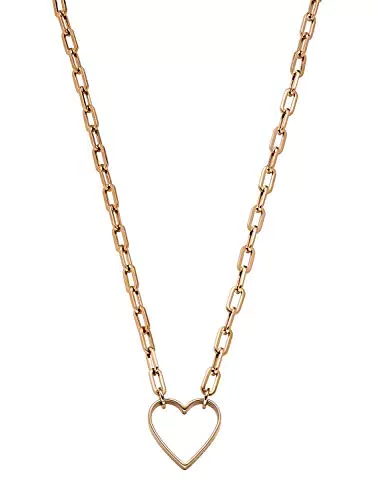 Liebeskind Berlin Collana da donna in acciaio inox, 45 cm