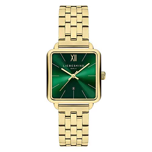 Liebeskind Berlin Orologio analogo Quarzo, oro/verde, 28 mm