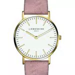 Liebeskind Orologio analogo Quarzo Donna con Cinturino in Pelle di Mucca