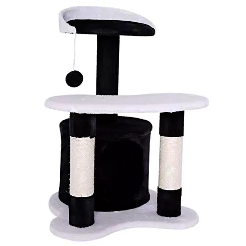 lionto Tiragraffi per Gatto Albero Tiragraffi Gatto Gioco Giocattolo Gatti Altezza 65 cm