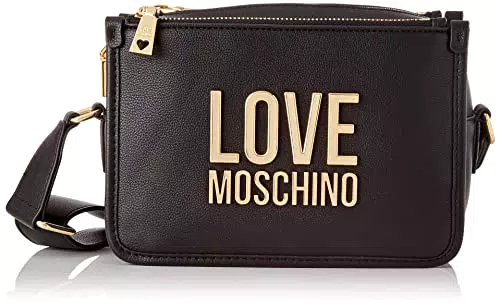 Love Moschino JC4111PP1GLI0, Borsa a Spalla da Donna, Nero