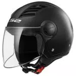 LS2, casco moto jet Airflow nero opaco, XL