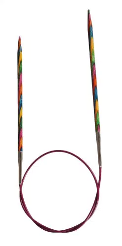 MAGLIA PRO 25 cm x 3, 75 millimetri di betulla Symfonie fisso circolare ferri da maglia multicolore
