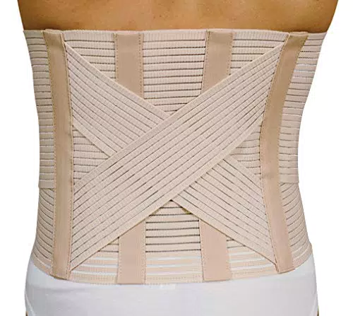 Corsetto Lombare Ortopedico steccato millerighe, Taglia 4