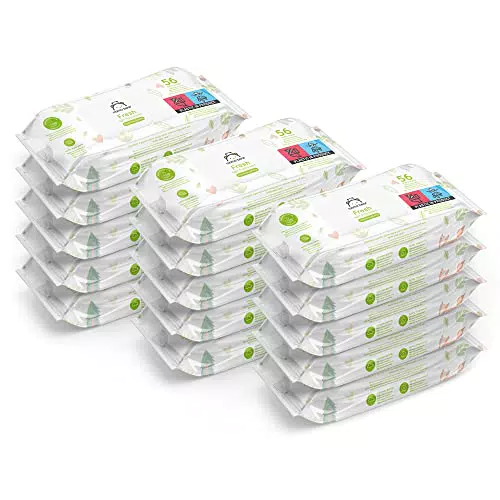 Marchio Amazon - Mama Bear Fresh Salviette umidificate per bebè, 18 confezioni