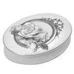 Mathilde M. Portagioie ovale 'Roses' in ceramica per bagno