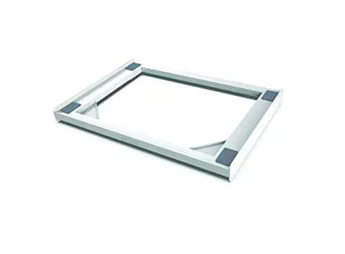 Meliconi Base Torre Slim, Kit di Sovrapposizione Lavatrice Asciugatrice Universale, Bianco